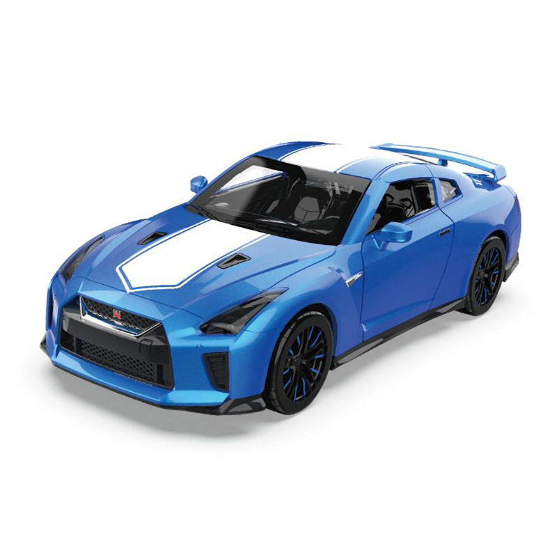 1:32 닛산 GTR-블루 세단