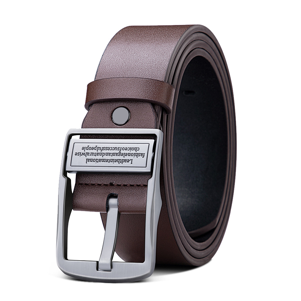 cinturón de hombre cinturón de aguja cinturón de cuero de vaca cinturón de negocios cinturón de cuero pu cinturón al por mayor [enviar perforador]