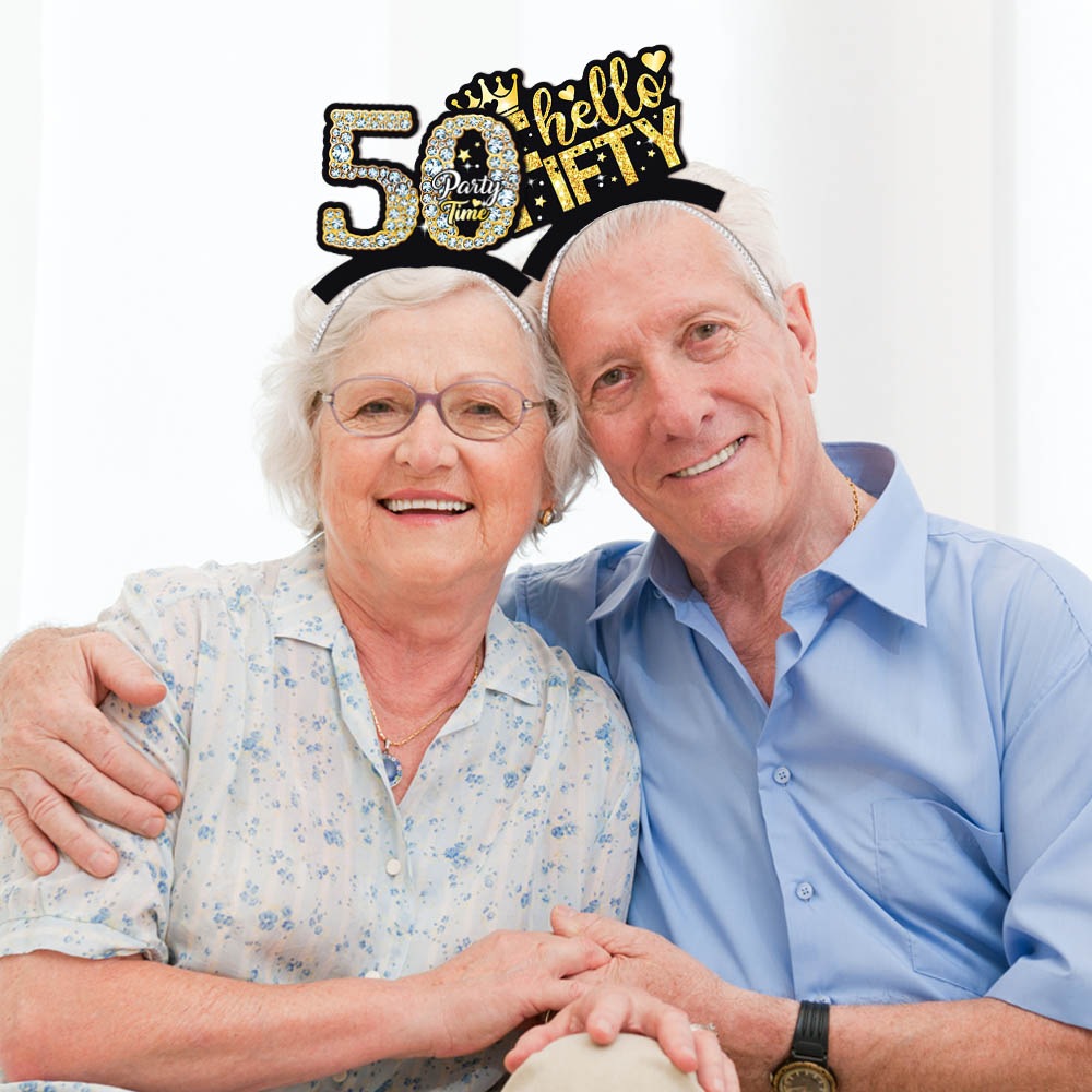 Nuevo estilo transfronterizo Diadema de cumpleaños Decoración de cumpleaños Accesorios fotográficos 30 40 cumpleaños Decoración de fiesta Diadema