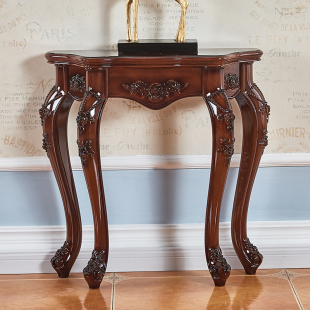 9U American Style Entrance Table Wall European Style Entrance Cabinet Sofa Back Cabinet Back Several Wall Side Cabinet Semi-round Narrow Case