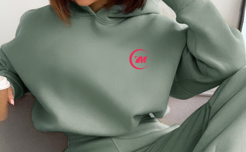 Women's Casual Printed Hooded Sweatshirt And Pant Set For Women_voghion.com