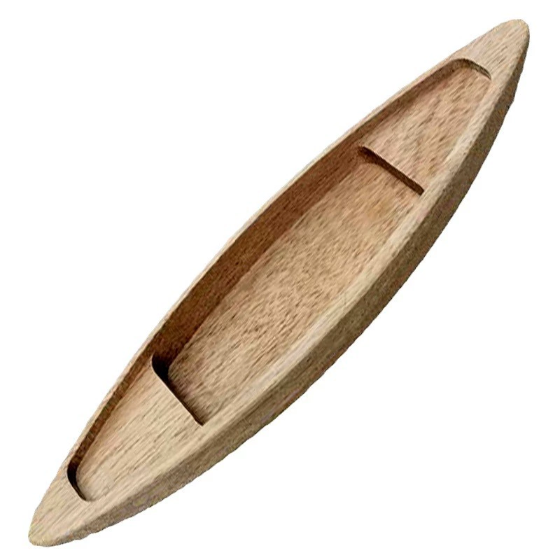Wooden boat, ship model, toy from natural wood