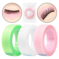 Wholesale eyelash grafting isolation tape PE small size 4.5 meters individually packaged color tape with holes and breathable