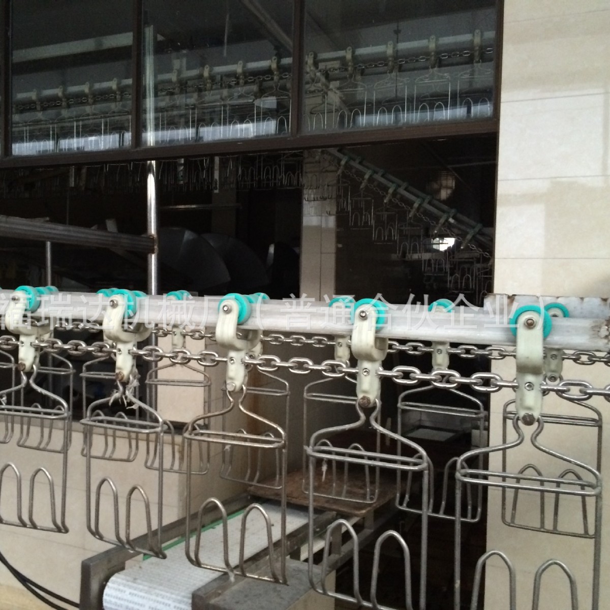 供应鸡鸭鹅宰杀设备 浸蜡冷蜡流水线链条  全自动鸭子屠宰生产线