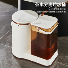 家庭用茶バケツの乾湿分離収納バケツ蓋付き密封茶葉ろ過廃バケツ手提げ茶道ゴミ箱