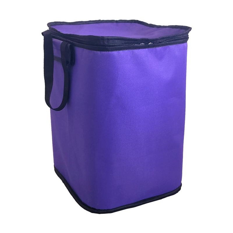 Bolsa de tela portátil del carrito de compras doméstico con cremallera de mejora de doble capa a prueba de agua, aislamiento térmico y preservación de la fresca y duradera