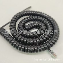 定制PU PVC电话线 听筒线，电话机连接线