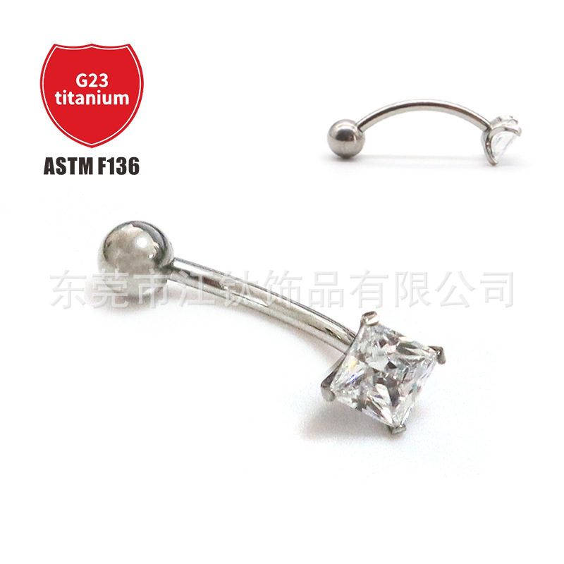 Pointed titanium steel lip stud product view