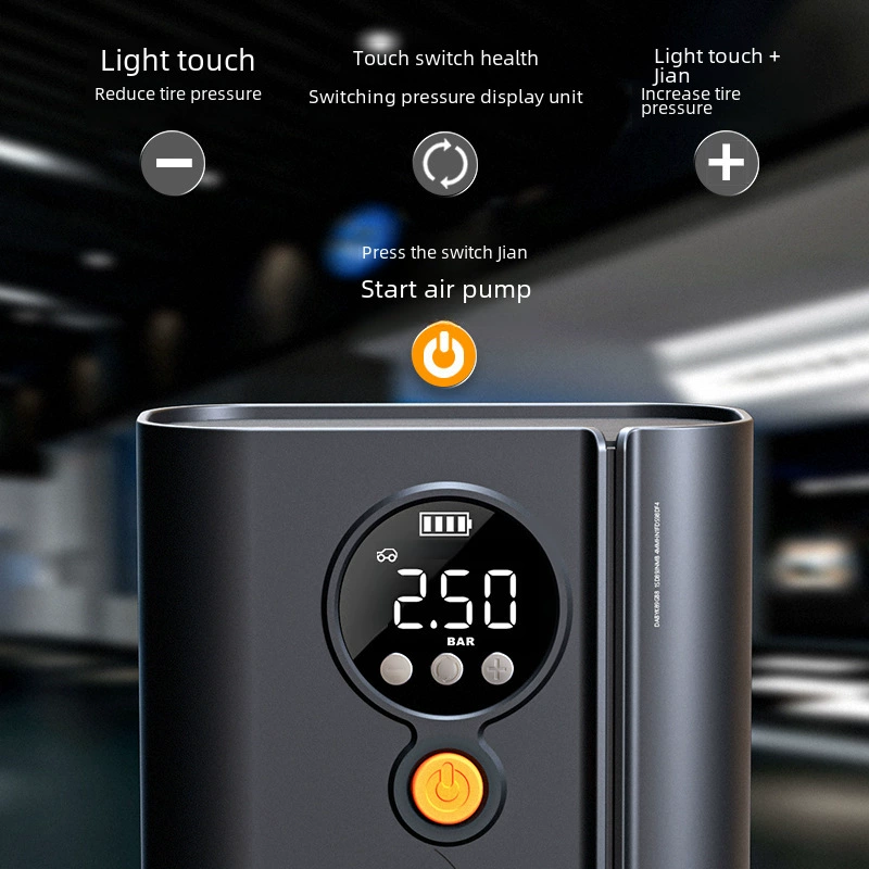 Wireless air pump for car, electric tires