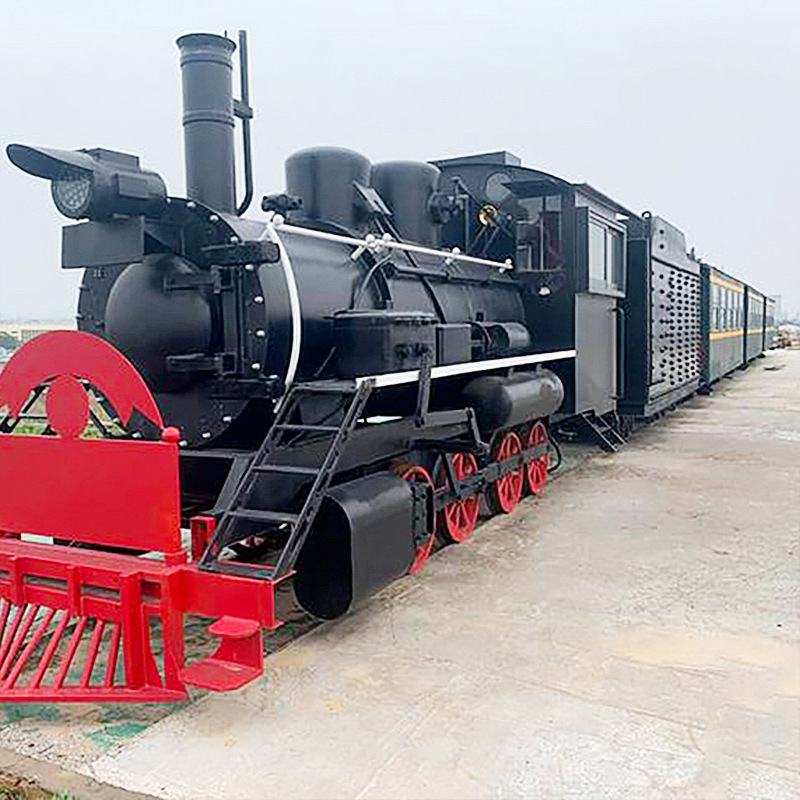 1:1 Scale Large Steam Locomotive Metal Iron Art Replica Vintage Model for Wedding Photos, Parks, and Tourist Attractions