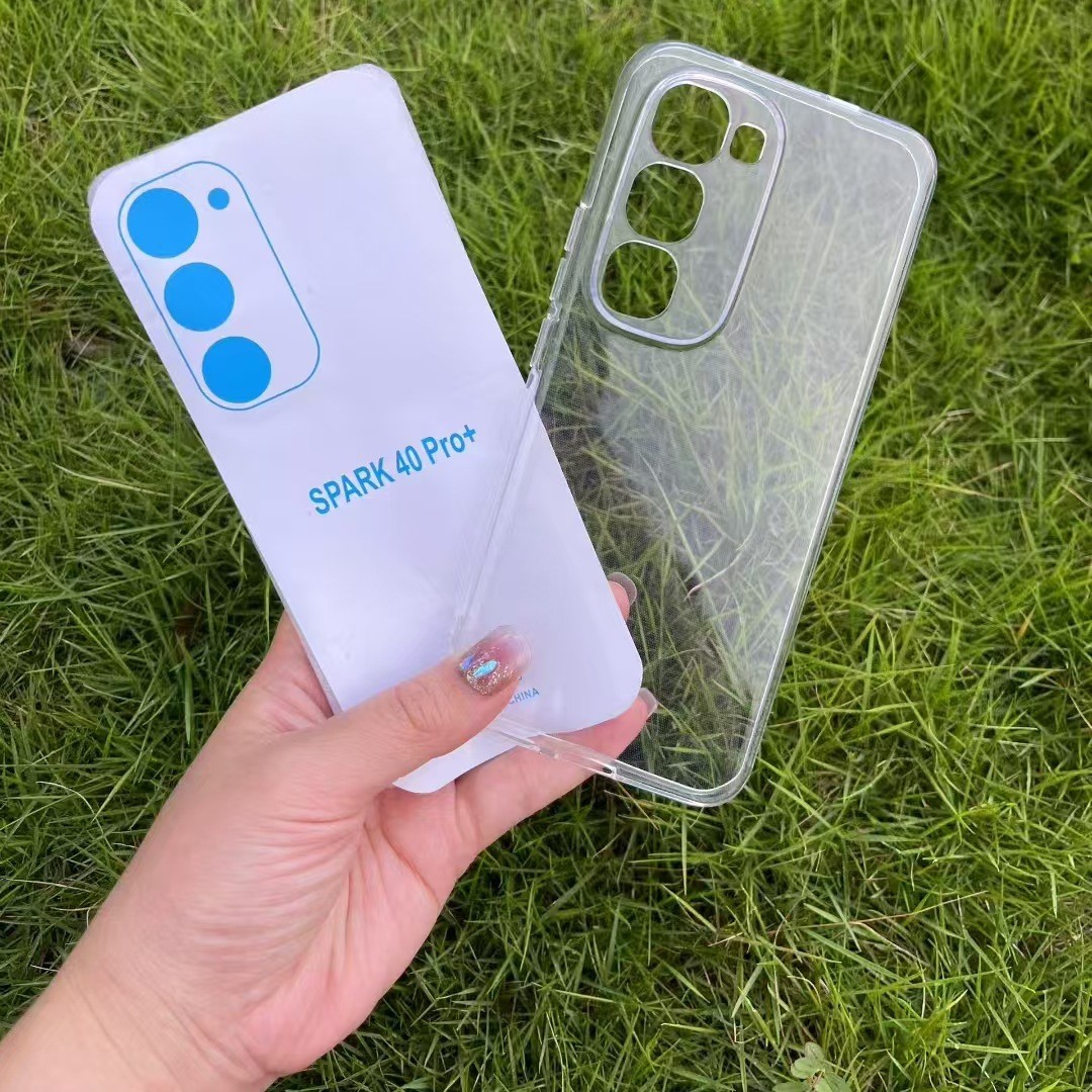适用传音Tecno Spark 40/Spark Go高透1.5mmTPU手机壳 防摔清水套