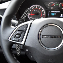 适用16-19雪佛兰科迈罗方向盘换挡拨片Camaro配件 碳纤维改装内饰