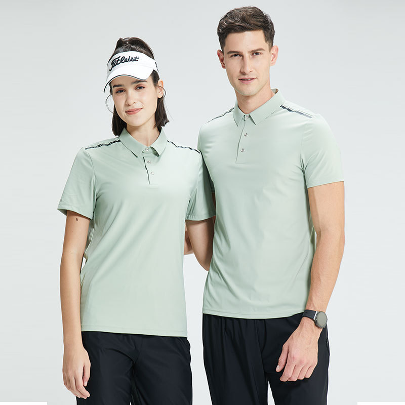 Camiseta de hombre de manga corta de golf con estampado casual, ropa de tiro que absorbe el sudor, ropa de secado rápido para fitness al aire libre, camisa POLO para hombre