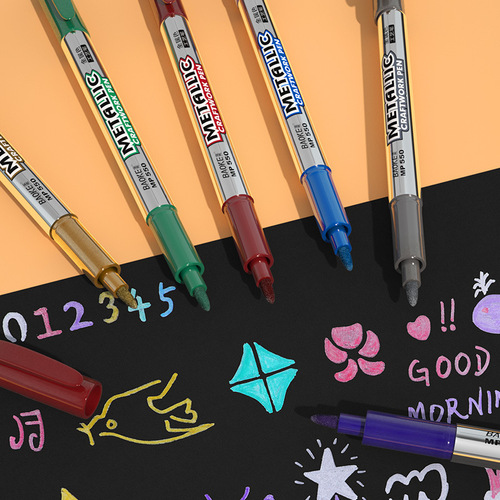 Baoke Metallic Craft Pen MP550 Signature Pen Gold and Silver Marker Large Capacity Single Head Paint Pen Wholesale