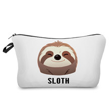 2022新品 百搭时尚化妆包 便携洗漱包 潮款树懒印花收纳包来图定