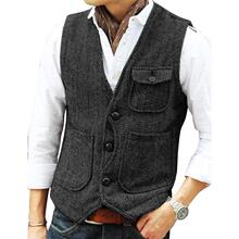 I 52195 Men's Casual Vintage Vest ��ʽ�������� ŷ���羳