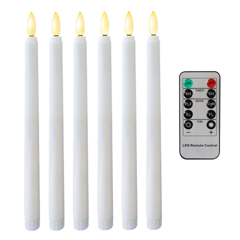 跨境 遥控长杆电子蜡烛10键遥控婚礼餐厅圣诞节氛围灯LED长
