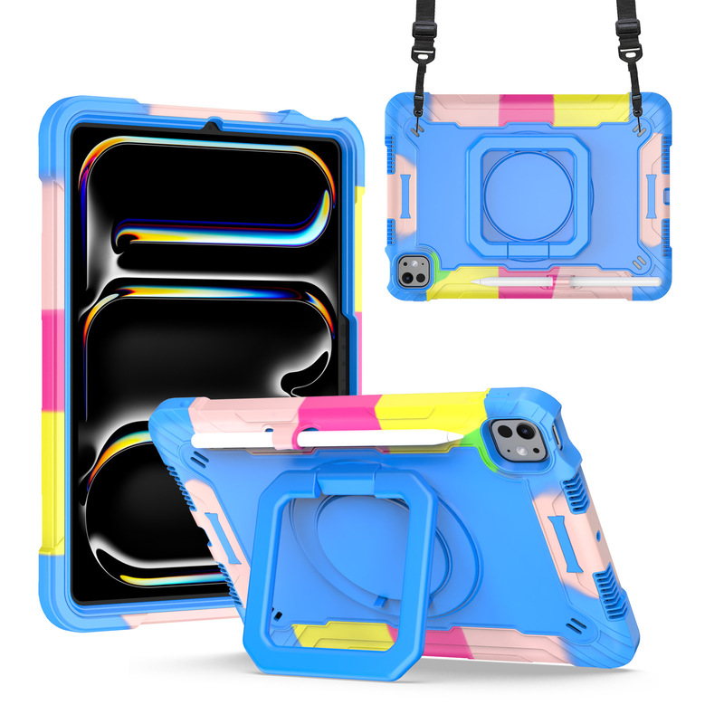 Suitable for Apple ipad7/8/9 flat shell airbag anti-fall ipad mini 6 protective cover rear bracket activities
