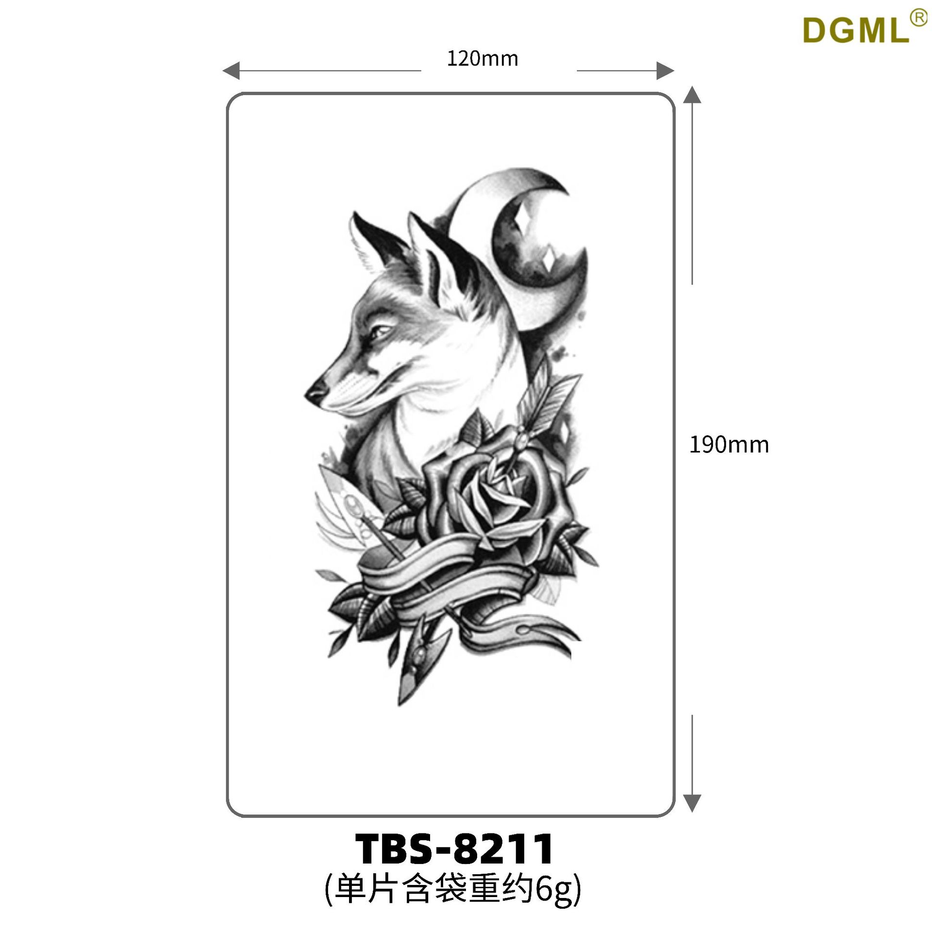 Pegatinas de tattoo se pueden fijar letras flor brazo tatuaje dibujos animados transfronterizo tatuaje pegatinas europeo y americano bronceado completo Volver al por mayor tatuaje