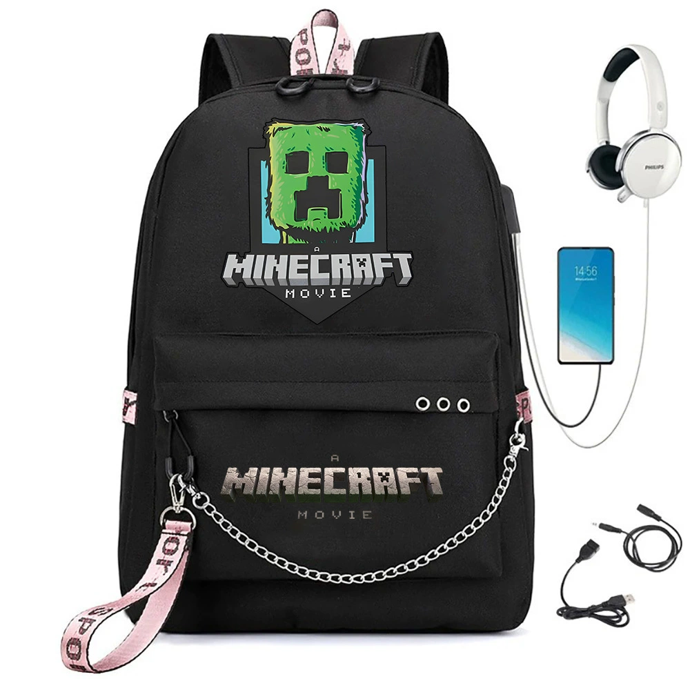 Потрясающая школьная сумка с принтом MinecraftCross-border?