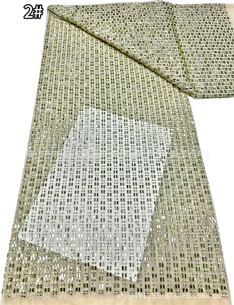 3 × 3 tela de malla elástica de vidrio vertical perforada 14 colores de rendimiento del escenario vestido de tela elástica en stock