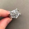 Retro carved design ring hip-hop style suitable for men and women, European style, internet celebrity, wholesale