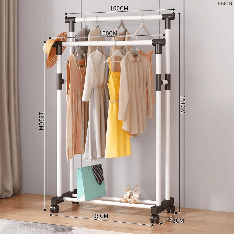 percha de ropa tipo piso para uso doméstico de alto grado colgar prendas de ropa rack varilla telescópica especial para balcón edredón