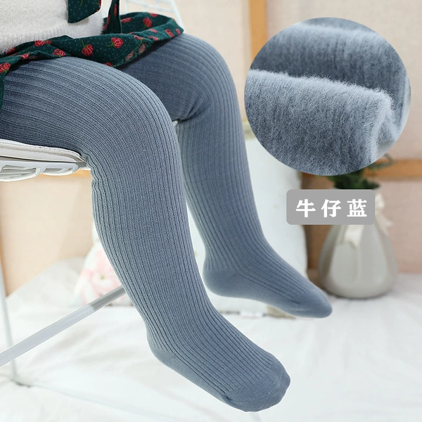 Velvet blue tights