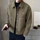 2024 New Autumn and Winter Jacket Men's Fashion Brand High-end Sense Handsome Lapel Men's All-match Jacket Men's Casual Top