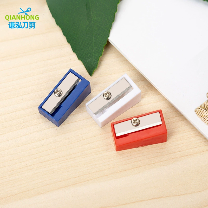 Yiwu прямой скошенный одно отверстие точилка для карандашей