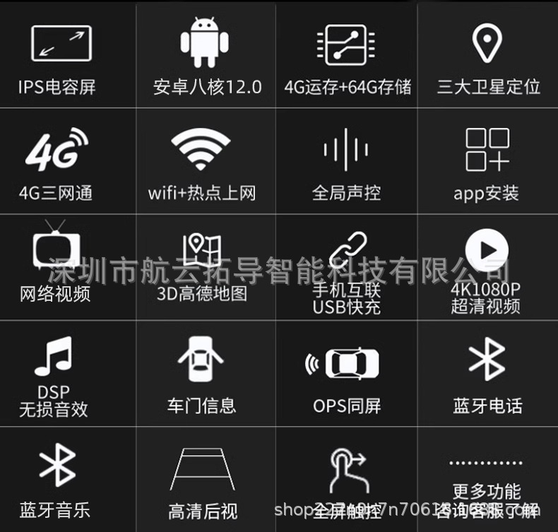 Suitable for BMW MINI smart Android central control large screen navigation reversing image with carplay