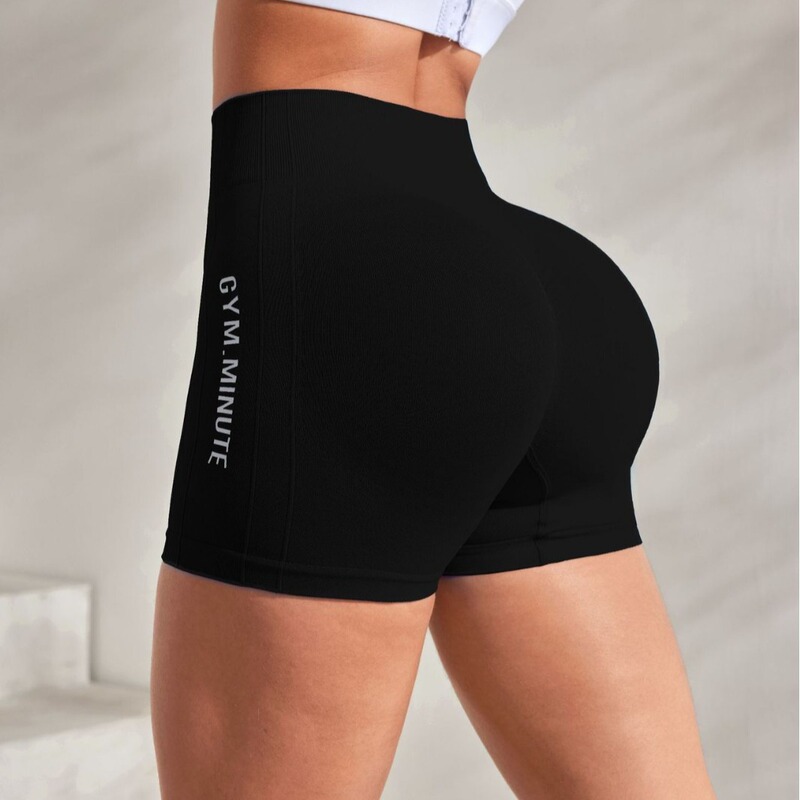 Cross-border European and American Fitness Shorts Women's Peach Hip Sports Three-point Pants High Waist Yoga Pants Seamless Barbie Pants Cross-border European and American Fitness Shorts Women's Peach Hip Sports Three-point Pants High Waist Yoga Pants Seamless Barbie Pants