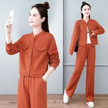 时尚套装女春秋冬2025新款洋气短外套显瘦百搭气质减龄休闲两件套