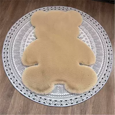Ins Living Room Coffee Table Blanket: Car Carpet - d-camel-45x60cm