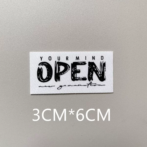 New three -dimensional letters open black