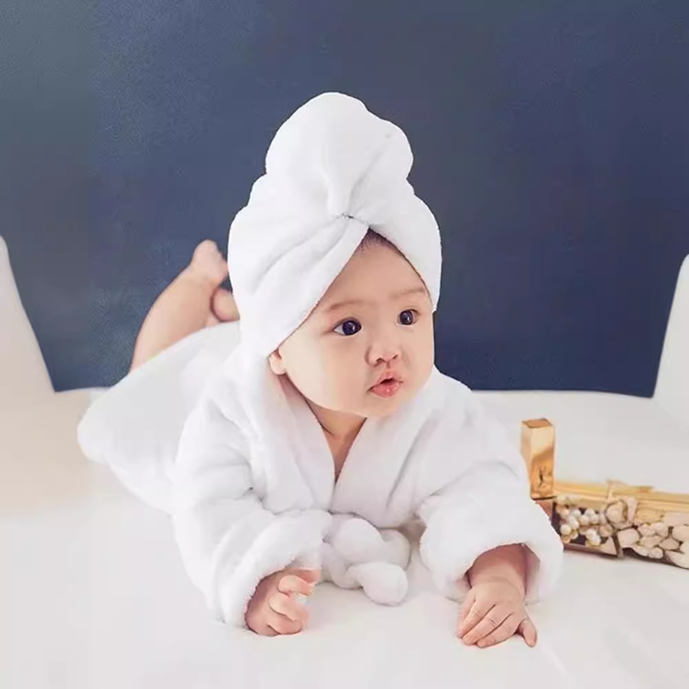 Cien Días fotografía ropa de bebé niños Fotografía ropa estudio bebé fotografía ropa cien días recién nacido albornoz blanco