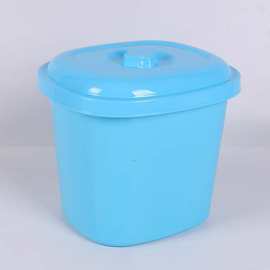 厂家销售可印刷广告活动赠送大号加厚耐摔塑料桶 带盖式收纳桶