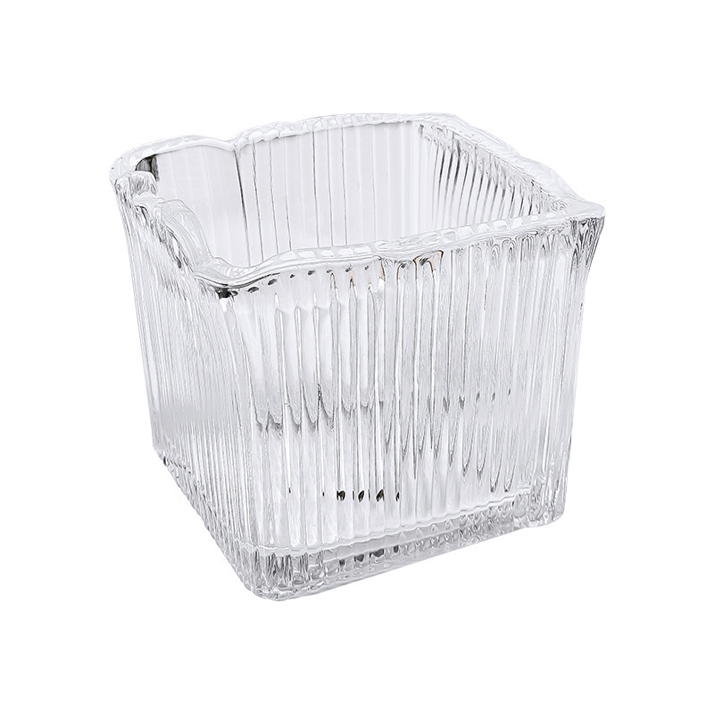 (2개) 간단한 줄무늬 유리 재떨이 거실 장식 재떨이 안티 플라이 애쉬 대용량 스퀘어 오피스 재떨이