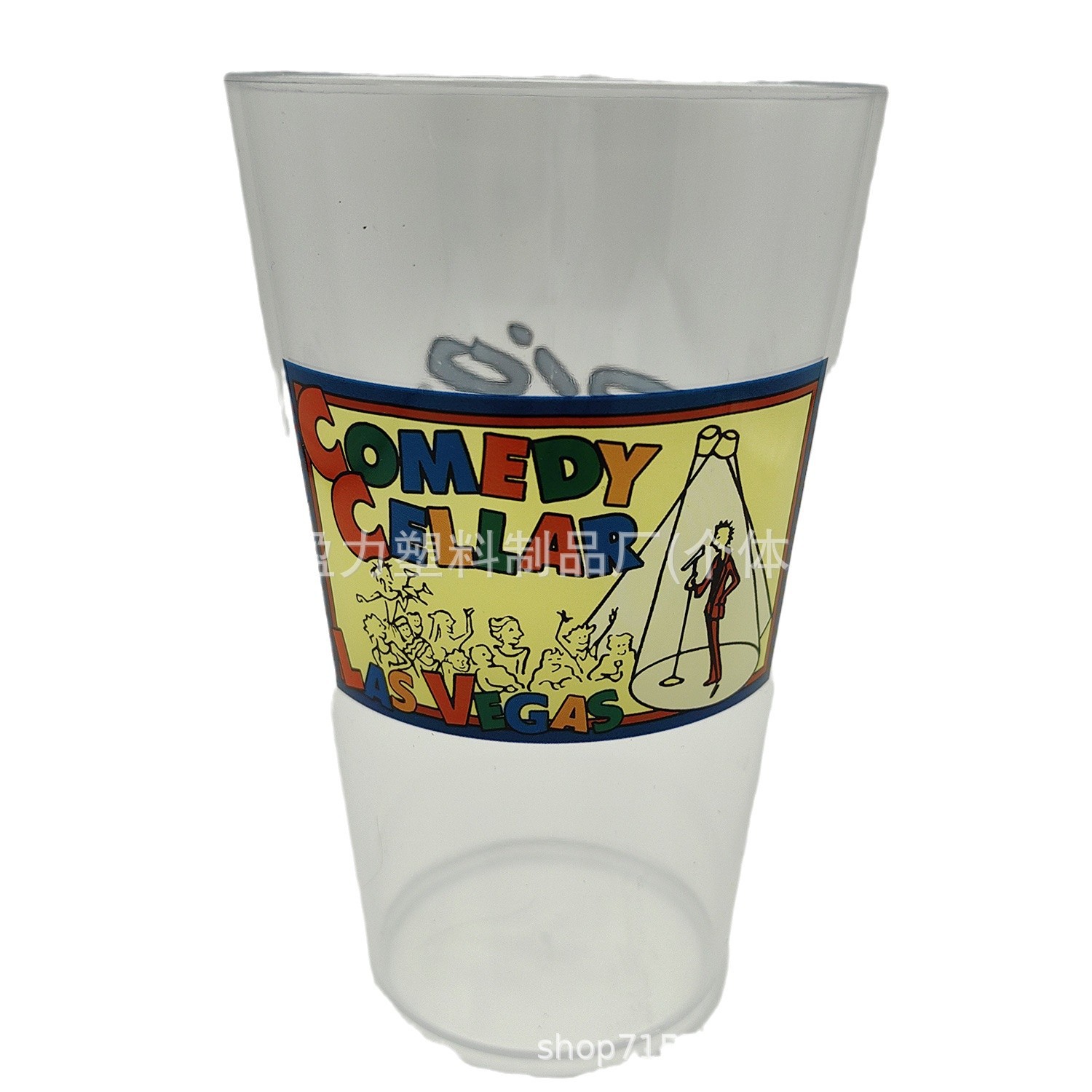 PS Vaso de alta permeabilidad Vaso de plástico Vaso promocional Vaso de cerveza Vaso de jugo transparente de 450ml Vaso publicitario transparente desechable