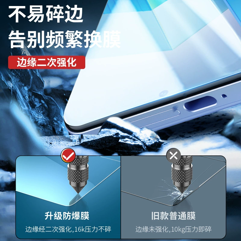 Защитная пленка IQOO Z7 совместимая с пленкой tempered, пленка для iqoo z8x, iqoo z7i антишпионская матовая мембрана с защитой синего света, полноразмерный экран
