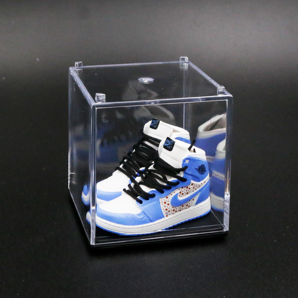 AJ zapatos de baloncesto zapatos de moda mini modelo tridimensional dedo del pie rojo y negro decoración del coche decoración de la torta modelo de zapato hecho a mano