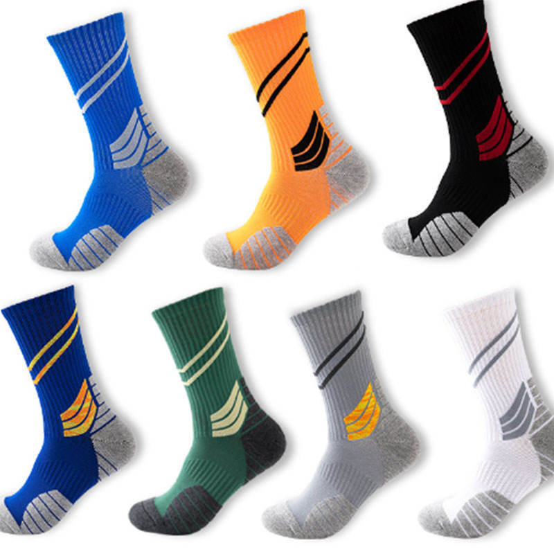 High-Quality Fashionable Elite Sports Basketball Socks and Striped Men's Wholesale Golf Socks