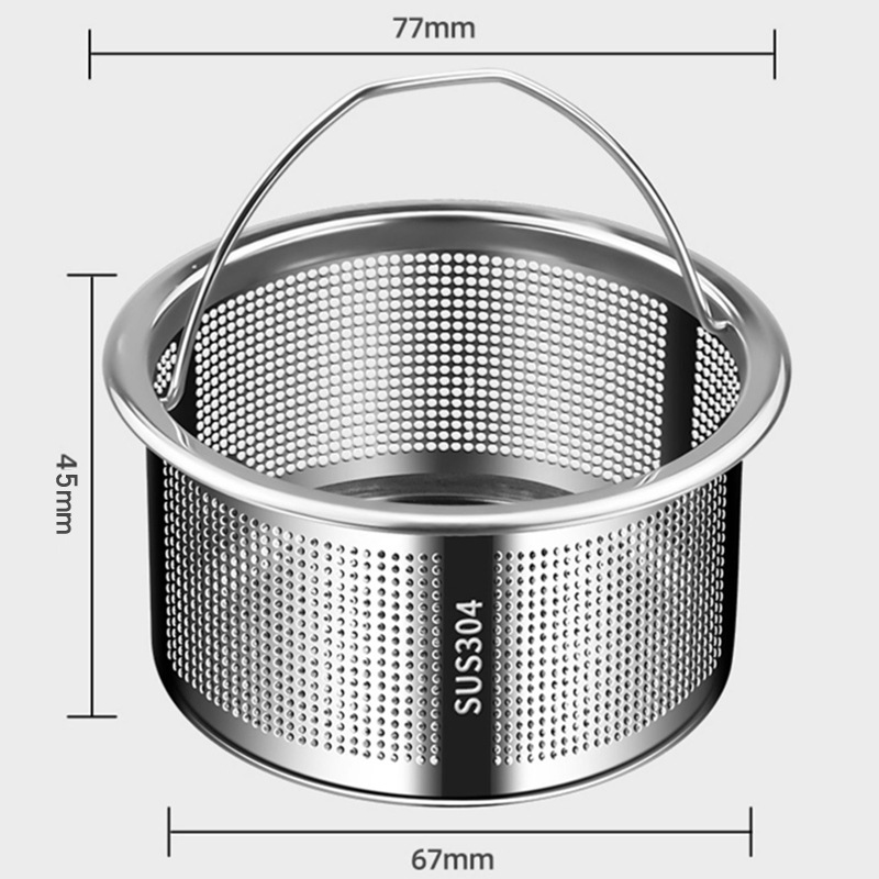 Fregadero Filtro de basura neto vegetal cuenca drenaje fregadero plato lavado Acero inoxidable filtro jaula alcantarillado accesorios de cocina image 14