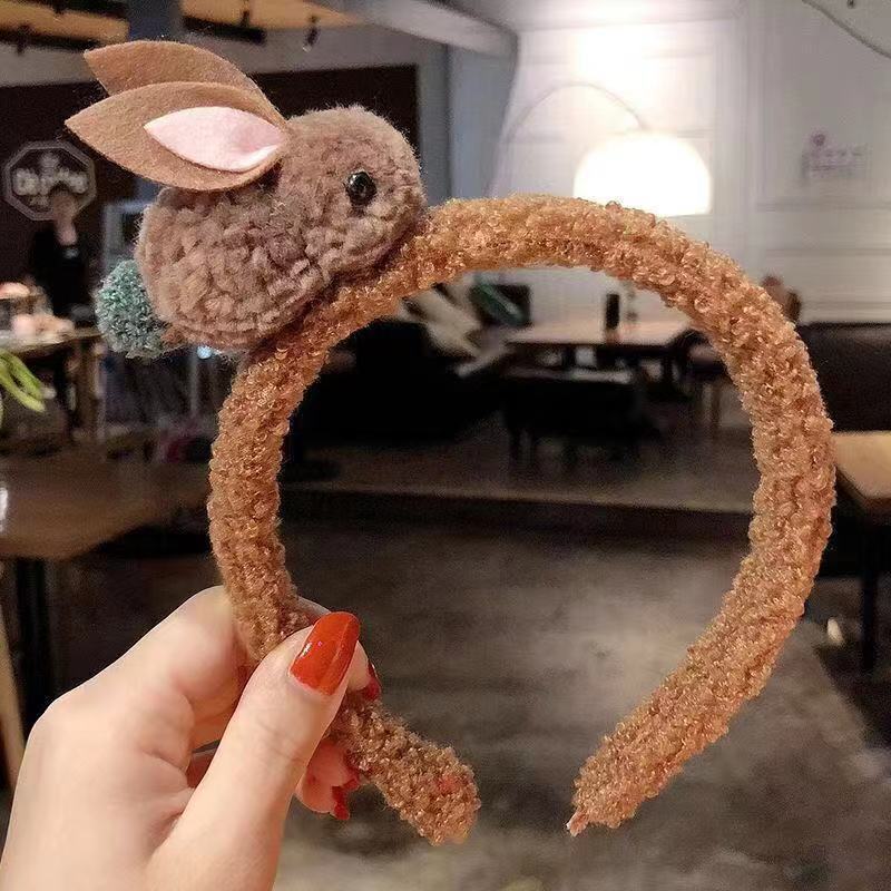 Brown rabbit, headband