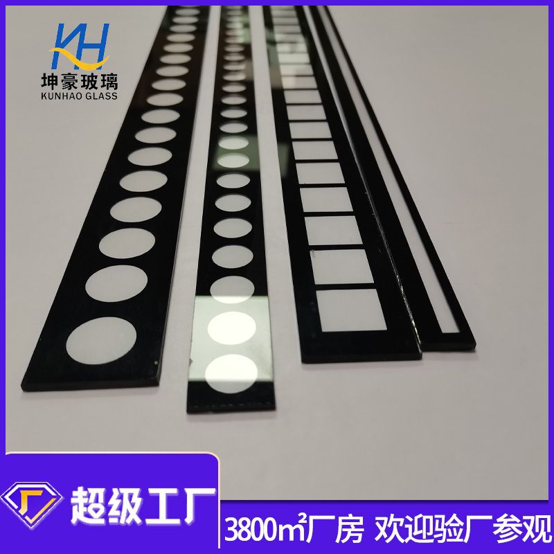 3mm洗墙灯钢化玻璃条 地埋灯玻璃 LED灯饰玻璃按尺寸批发生产
