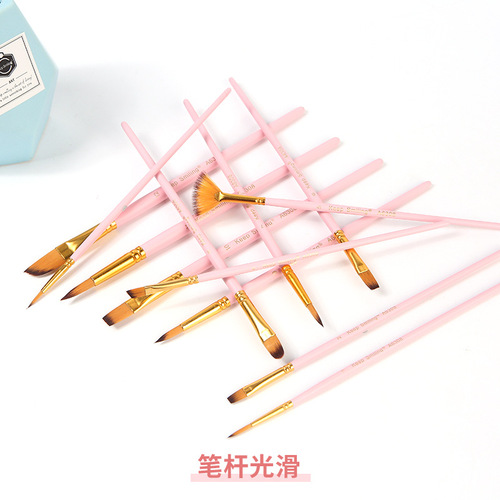 Step into the exclusive supply of 12 nylon brushes DIY graffiti painting pen set gouache watercolor brushes wholesale