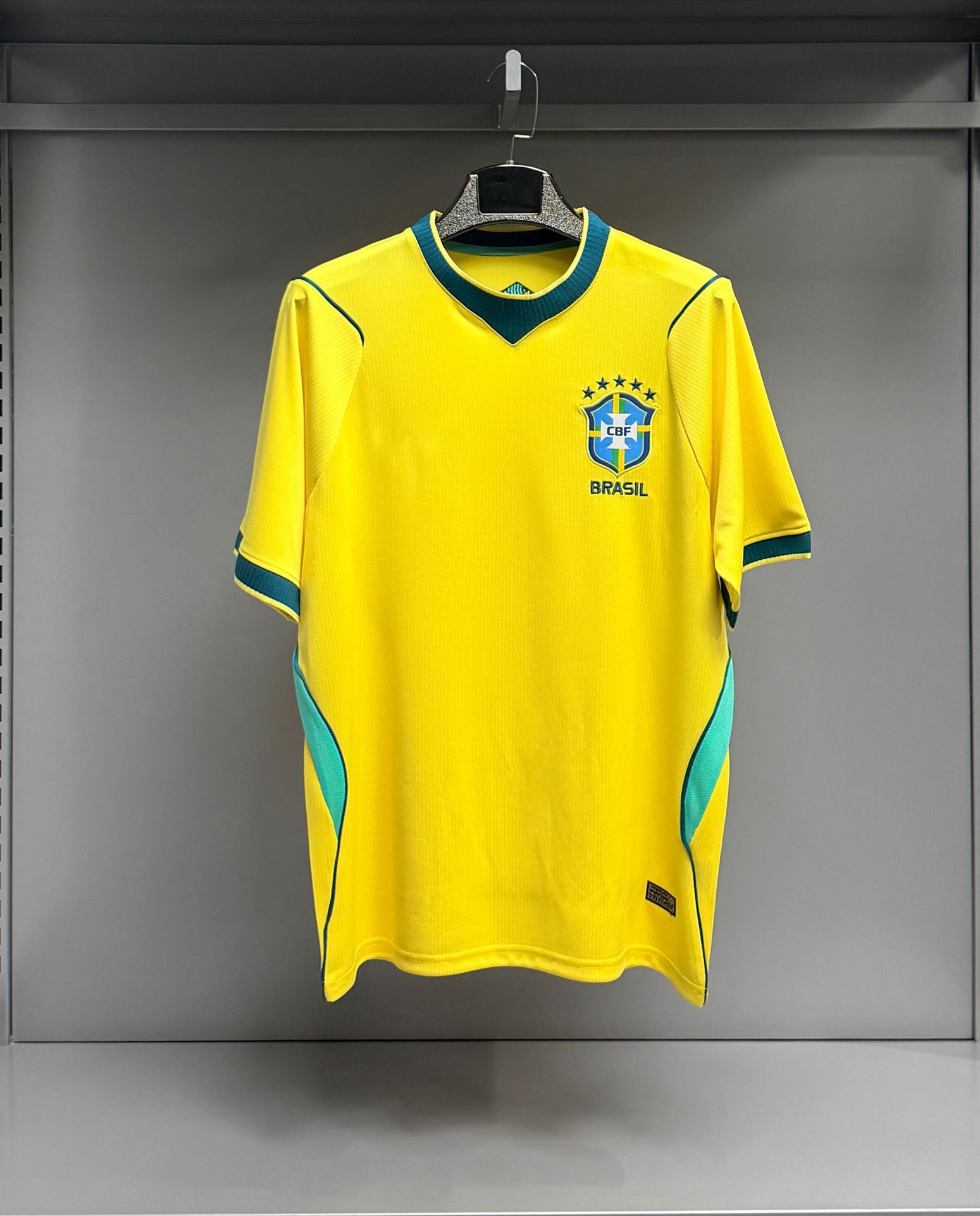 2627 nueva camiseta de fútbol de la Copa del Mundo Francia España edición de fans del equipo nacional brasileño gran cantidad de manga corta al por mayor
