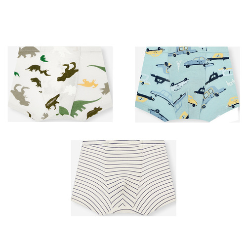 unifriend boys' boxer briefs, children's briefs, pure cotton baby boy's bread pants, medium and large children's category A