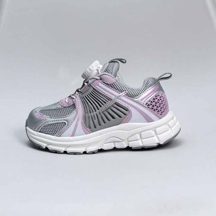 Retro Childrens Sneakers Boys Trainer Shoes With Button Design_voghion.com