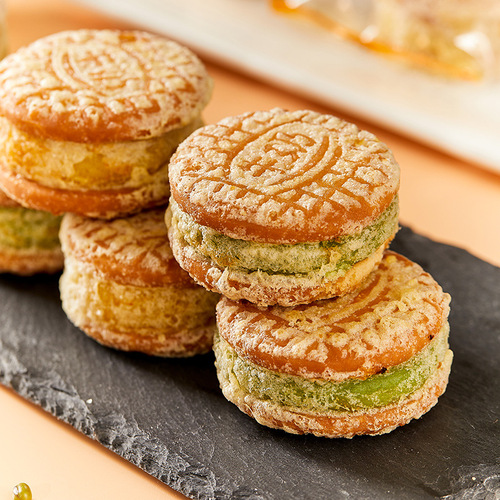 Mung bean cake 500g chestnut cake old-fashioned traditional pastry snacks casual nostalgic snacks whole box wholesale